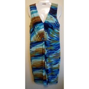 Calvin Klein multi colored sleeveless  dress